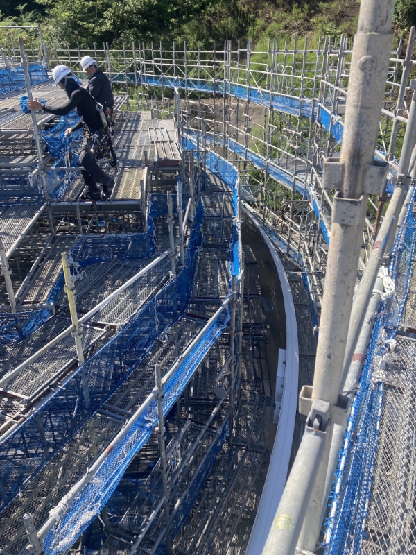 仮設工事の様子